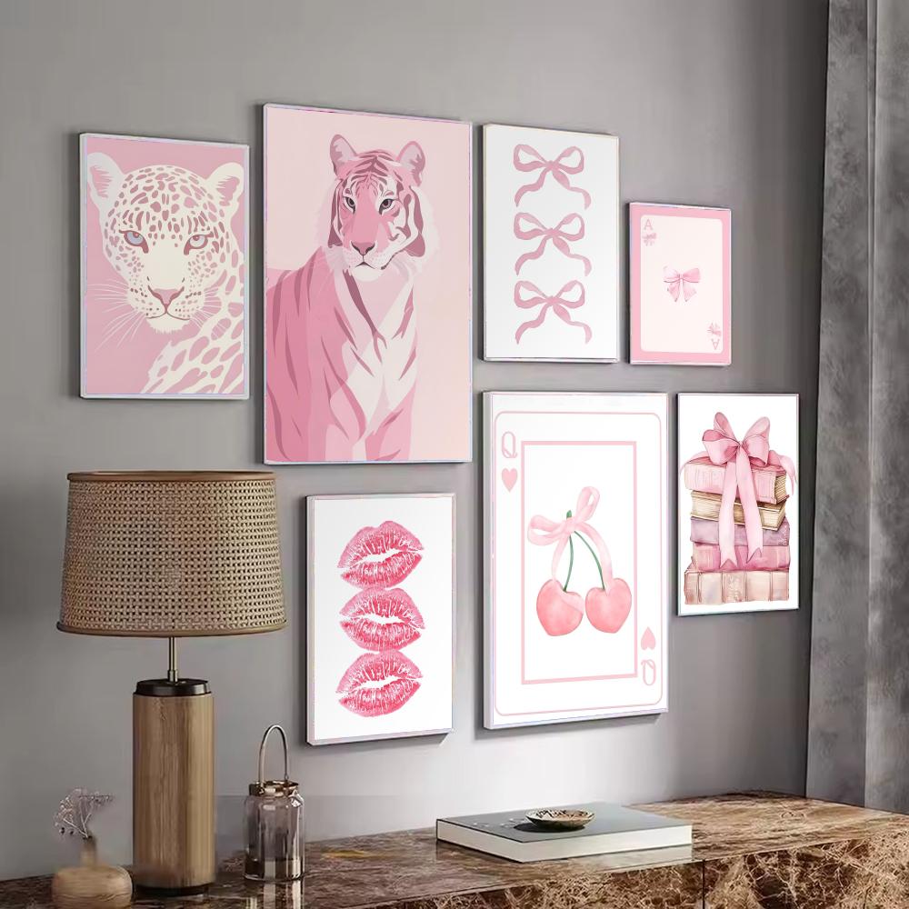 Interior Design Studio - Pink pattern decoration Poster Minimalist Easy-Apply