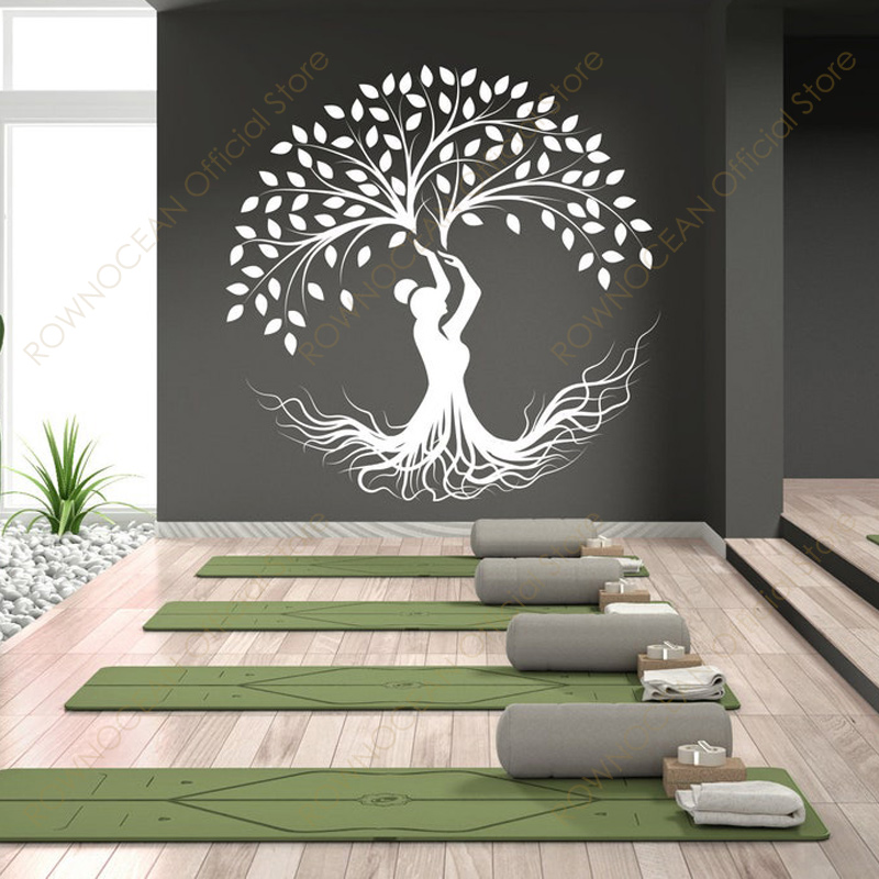 Interior Design Studio - Creative Design Yoga Tree Wall Sticker