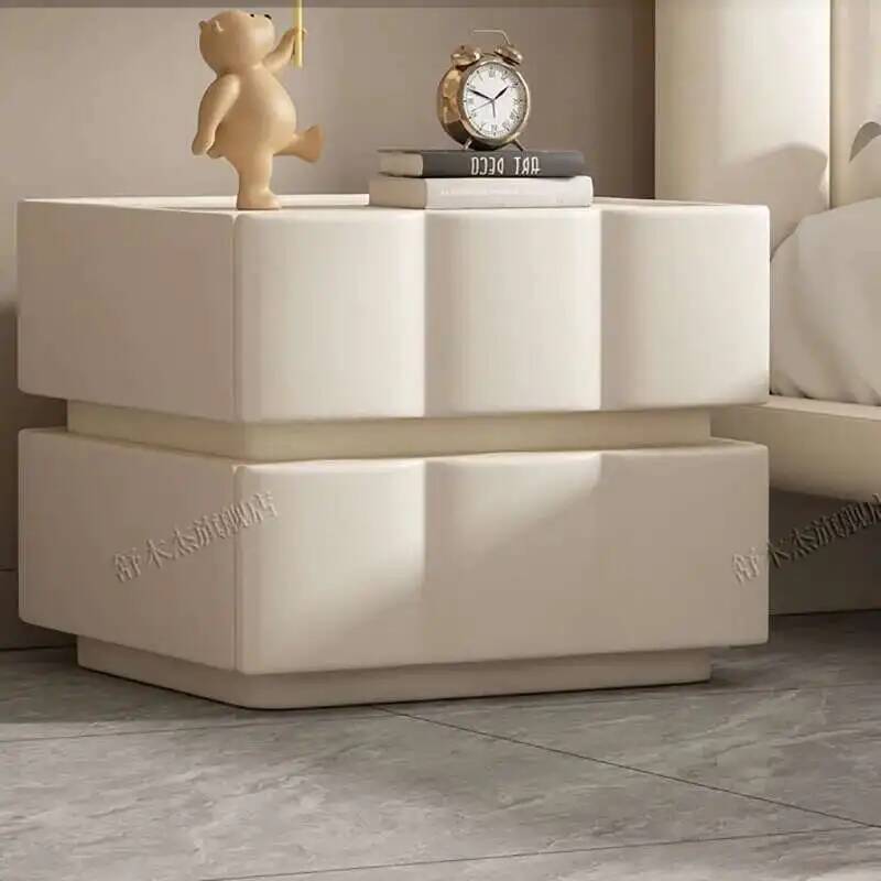 White Cabinet Storage Nightsta - огляд і ціна Interior Design White And Wood