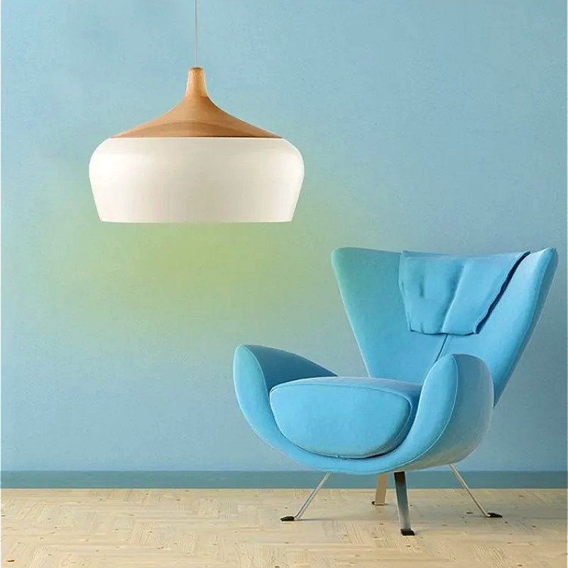 Nordic Aluminum Big Lampshade  - огляд і ціна Interior Design White And Wood