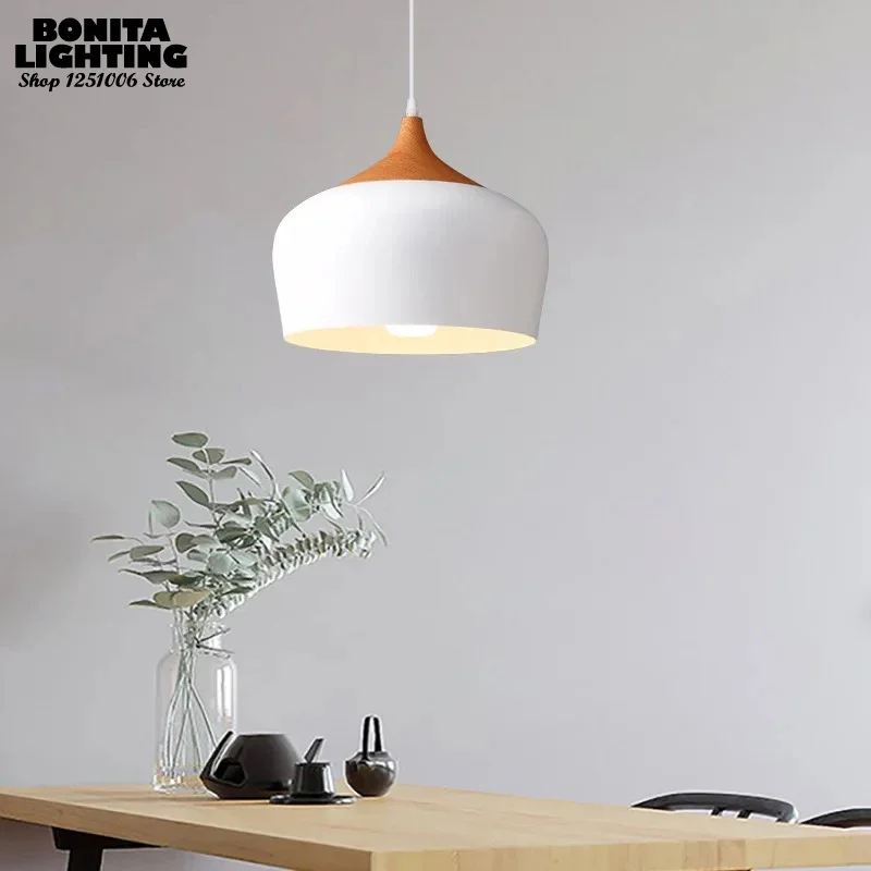 Nordic Aluminum Big Lampshade  - огляд і ціна Interior Design White And Wood