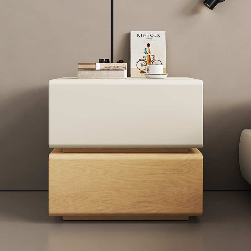 White Bedside Table Luxury Woo - огляд і ціна Interior Design White And Wood