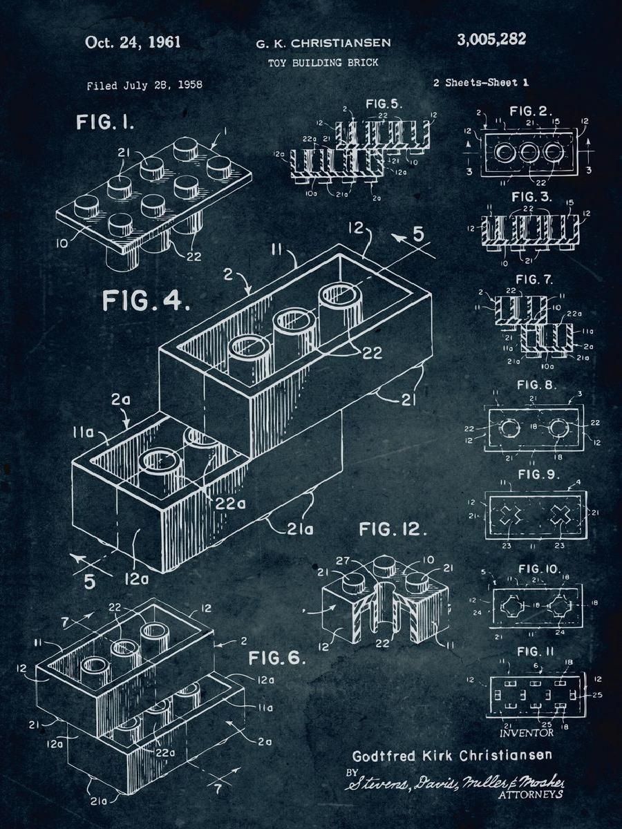 Vintage  Toy Building Brick Bl - огляд і ціна Interior Design And Build