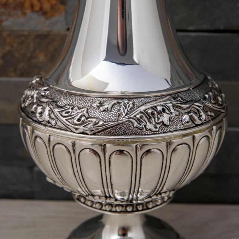 Geometric Embossed Metal Vases - огляд і ціна Interior Design Scandinavian