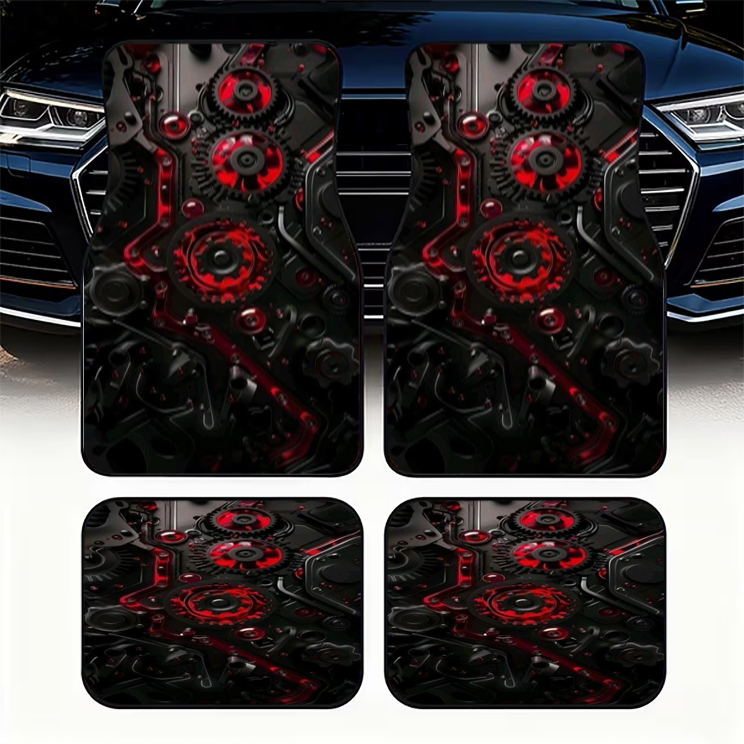 4pcs Car Floor Mats, Futuristi - огляд і ціна Interior Design Industrial Style